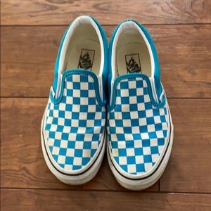 Kids checkered Vans shoes